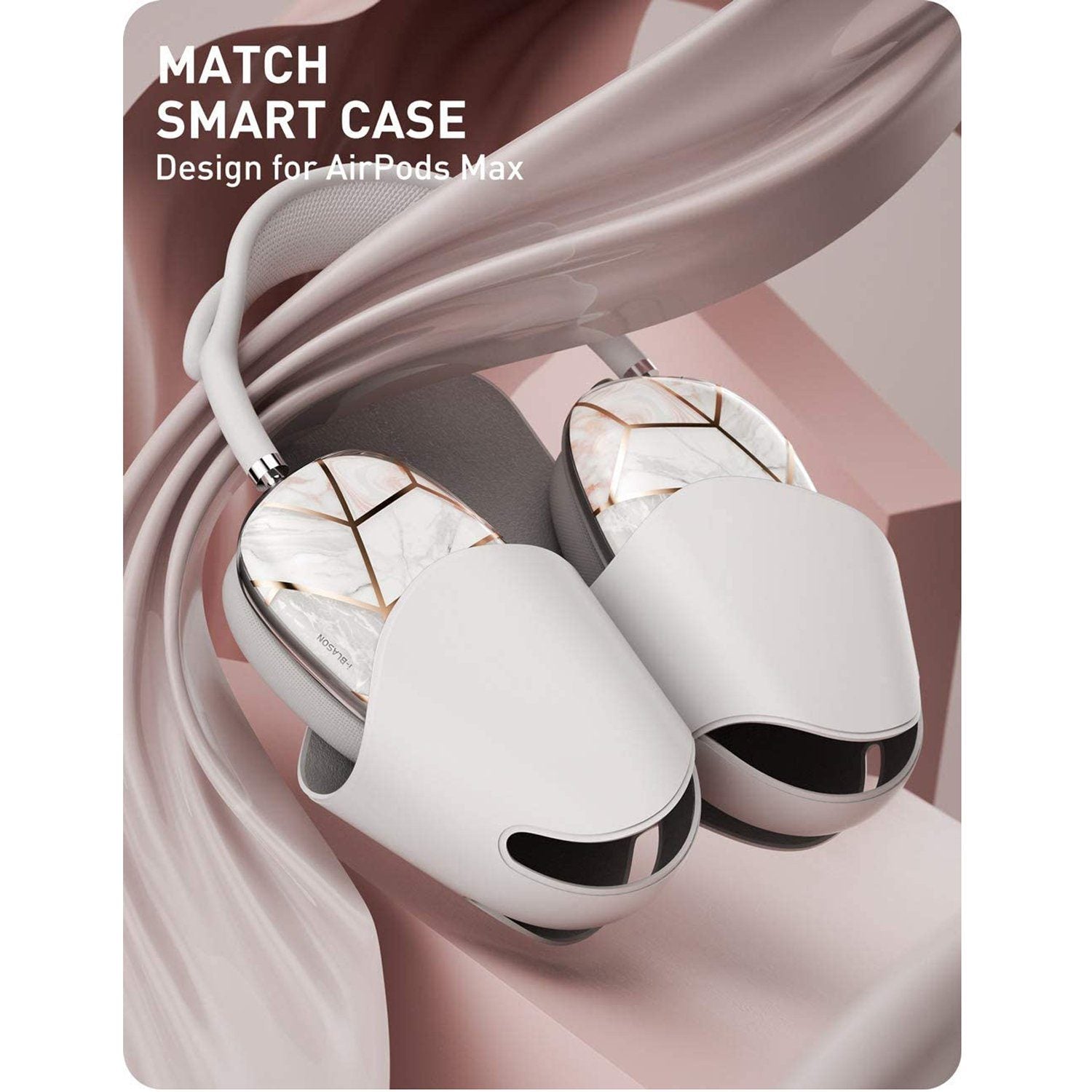 i-Blason Cosmo Series Stylish Designer Case for Apple AirPods Max, Marble Default i-Blason 
