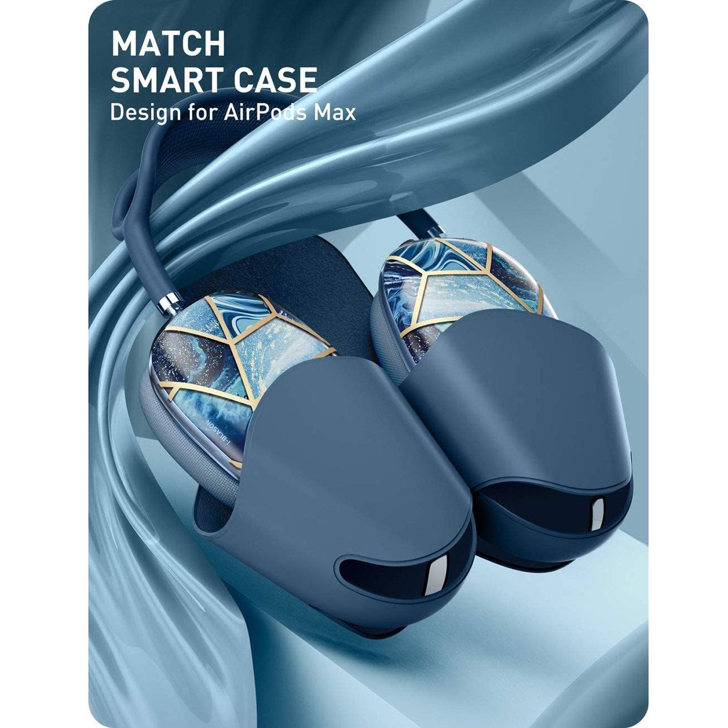i-Blason Cosmo Series Stylish Designer Case for Apple AirPods Max, Ocean Default i-Blason 