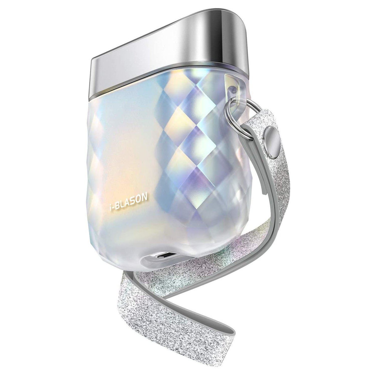 i-Blason Gems Series Designer Case for AirPods 1/2, Sliver AirPods Case i-Blason Silver 