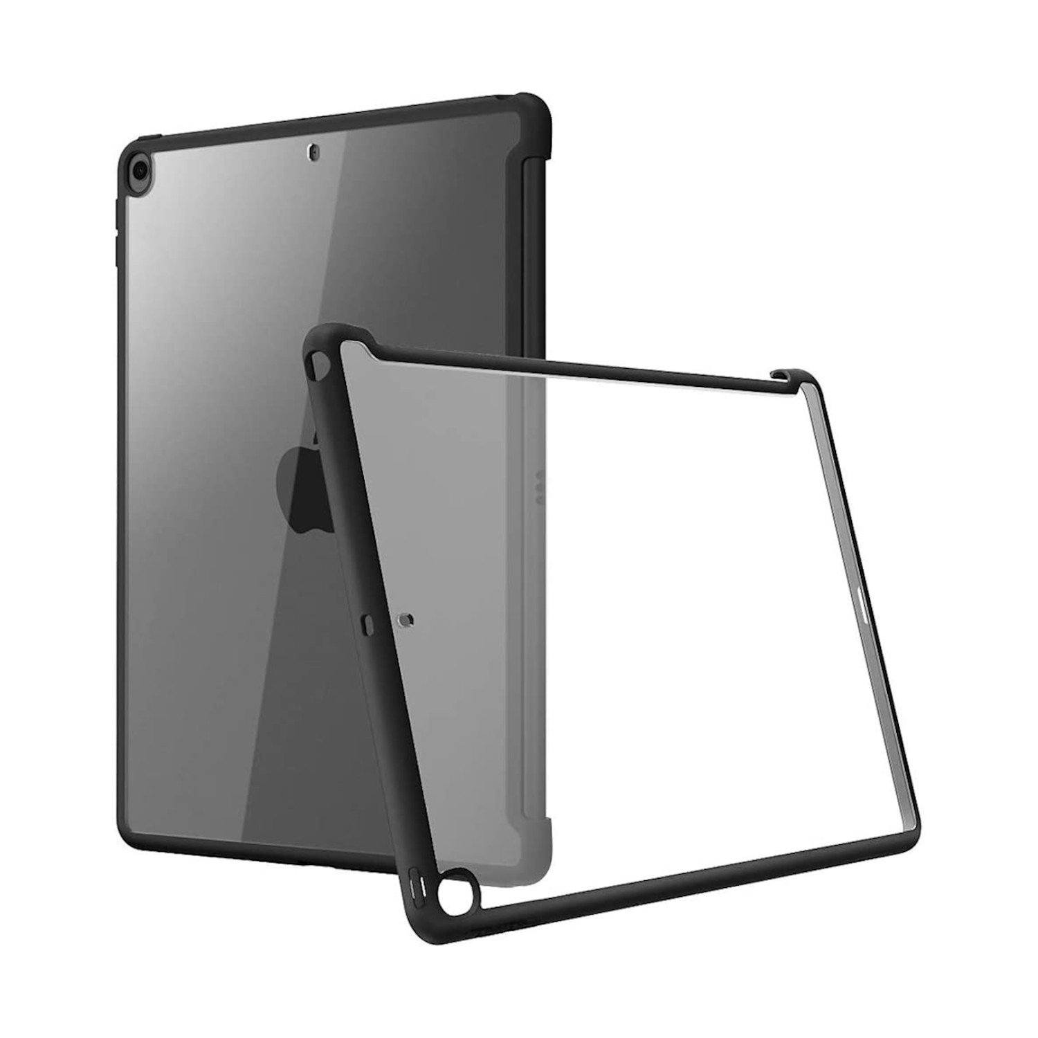 i-Blason Halo Series Clear Hybrid Keyboard Compatible Protective Case for iPad 10.2"(2020/2019), Black iPad Case i-Blason Black 