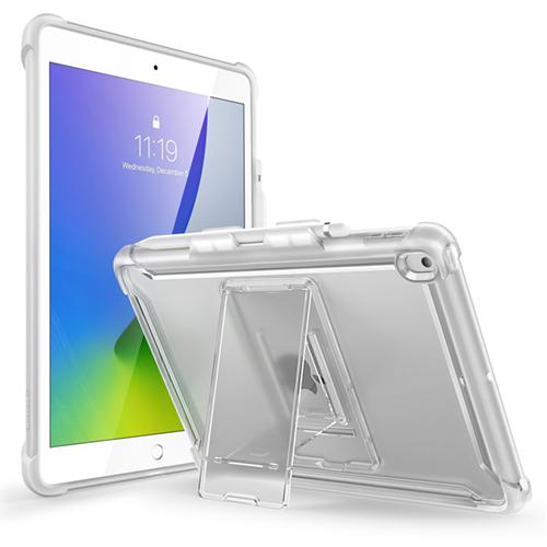 i-Blason Halo Series Slim Clear Protective Case with Built-in Kickstand & Inner TPU Bumper for iPad 10.2 (2021/2020/2019) Default i-Blason Clear 