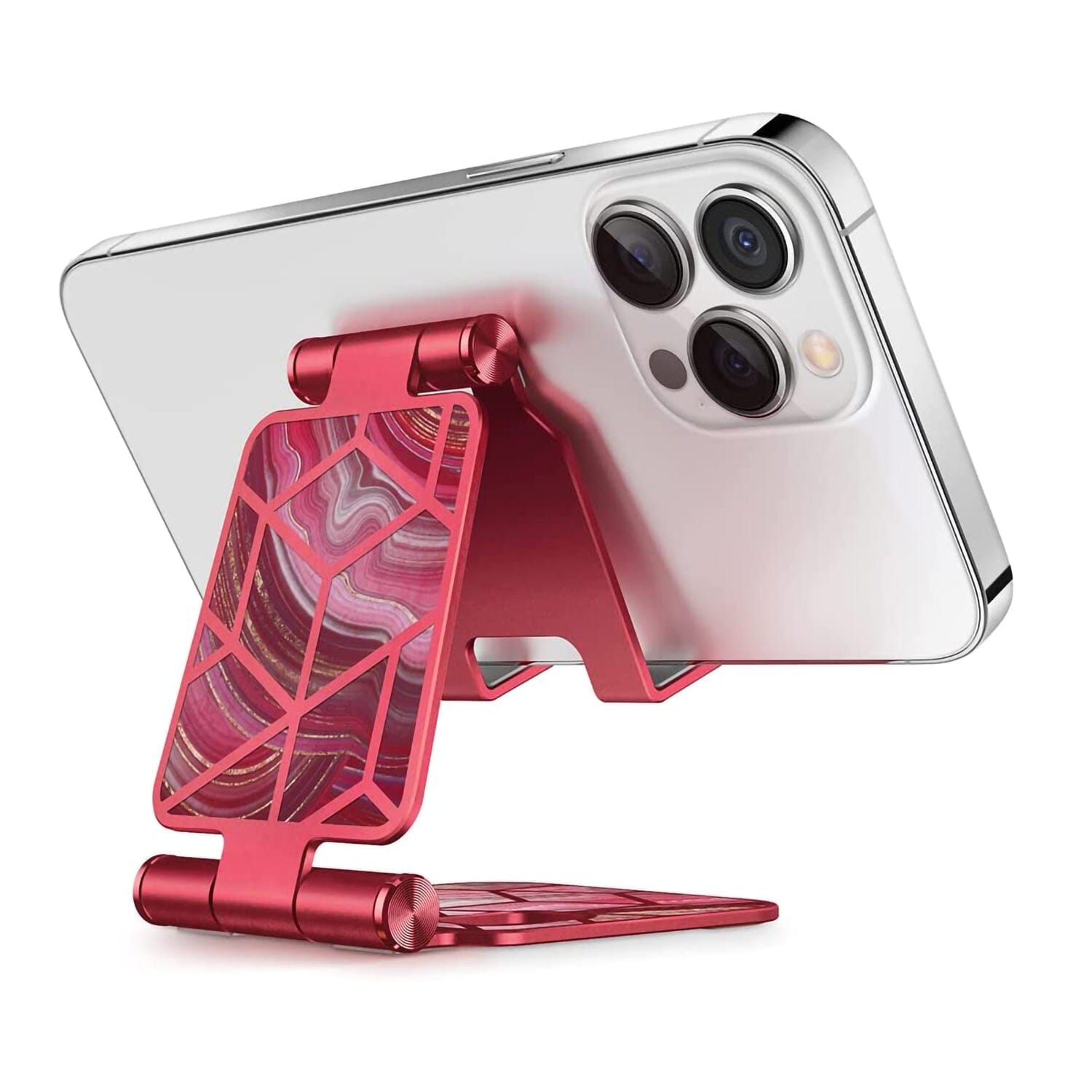 i-Blason Phone Stand, Foldable Adjustable Mount Holder Phone Dock, Aluminum Desk Phone Cradle iPhone stand i-Blason Lava 