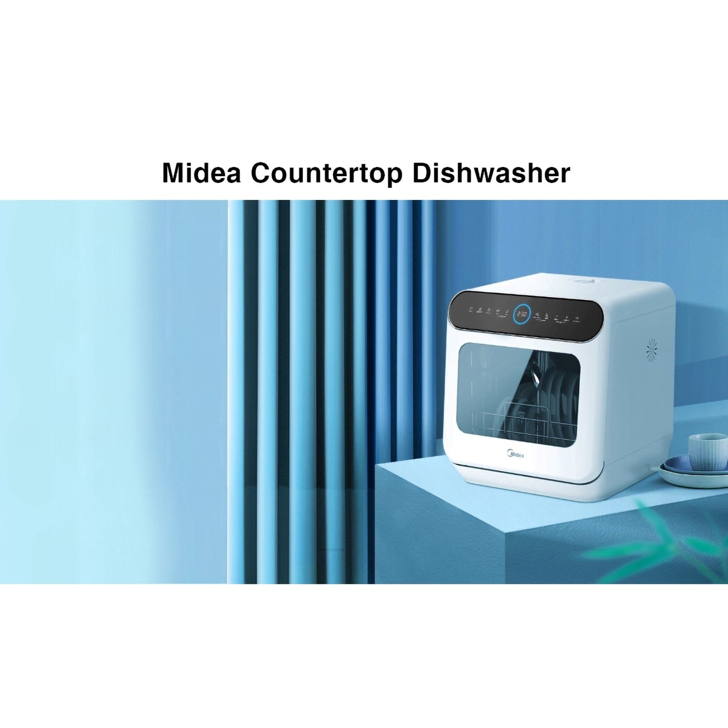 Midea 6L Health Washing Mini Plus Dishwasher White,MDWS-2703 Midea 