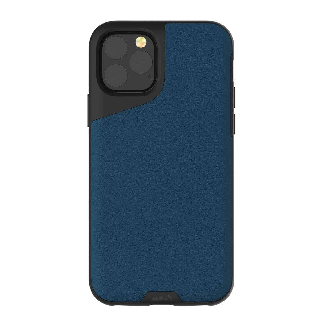 Mous Contour Shockproof Case for iPhone 11 Pro 5.8"(2019) iPhone 11 Series Mous Blue Leather-EOL 