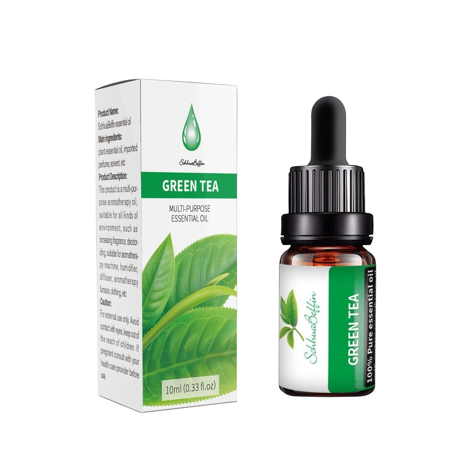 Multi-purpose 10ml Water Soluble Aromatherapy Essential Oil Default OEM Brand Green Tea 