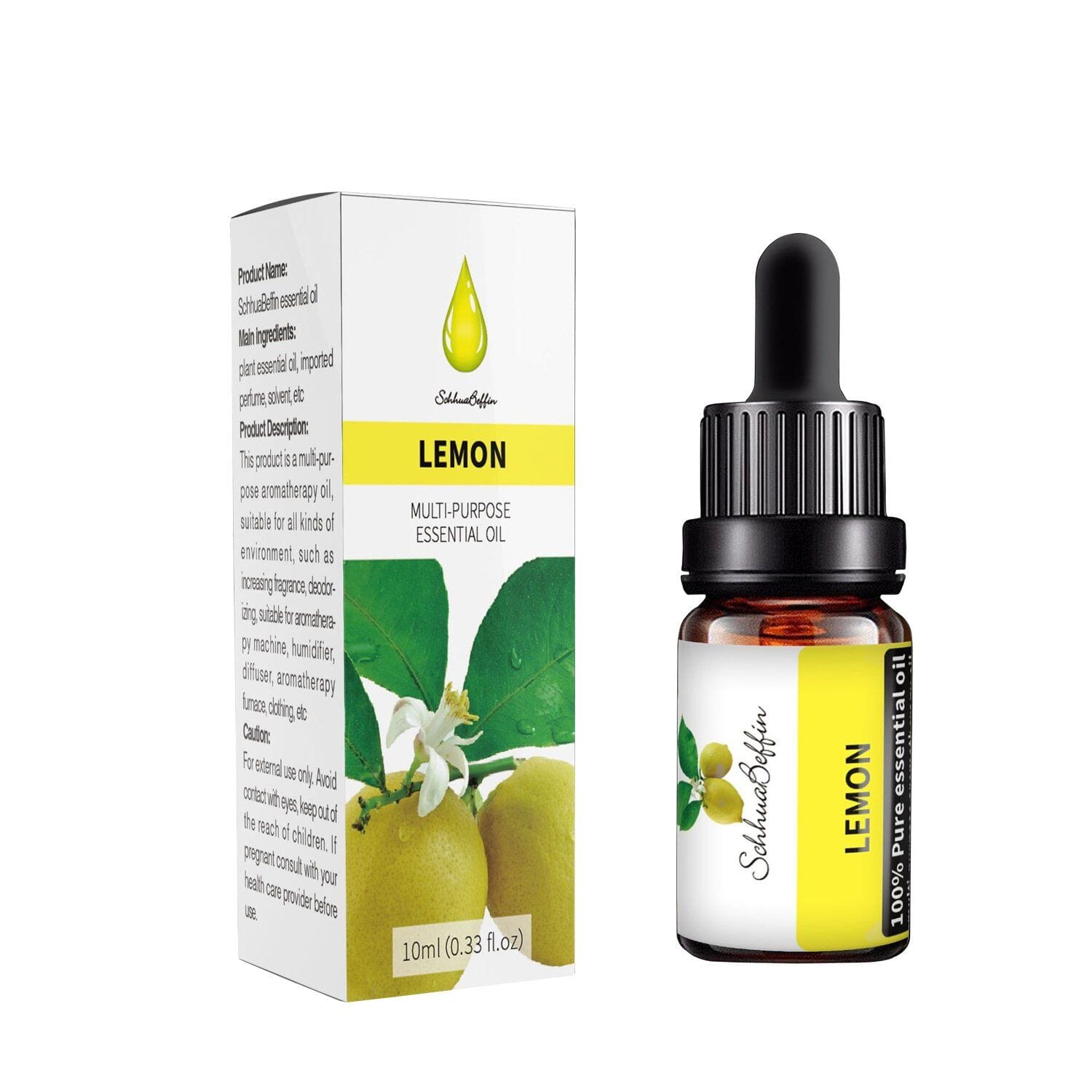 Multi-purpose 10ml Water Soluble Aromatherapy Essential Oil Default OEM Brand Lemon 