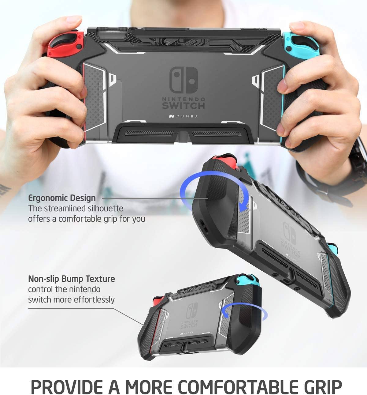 Nintendo switch deals dockable grip case