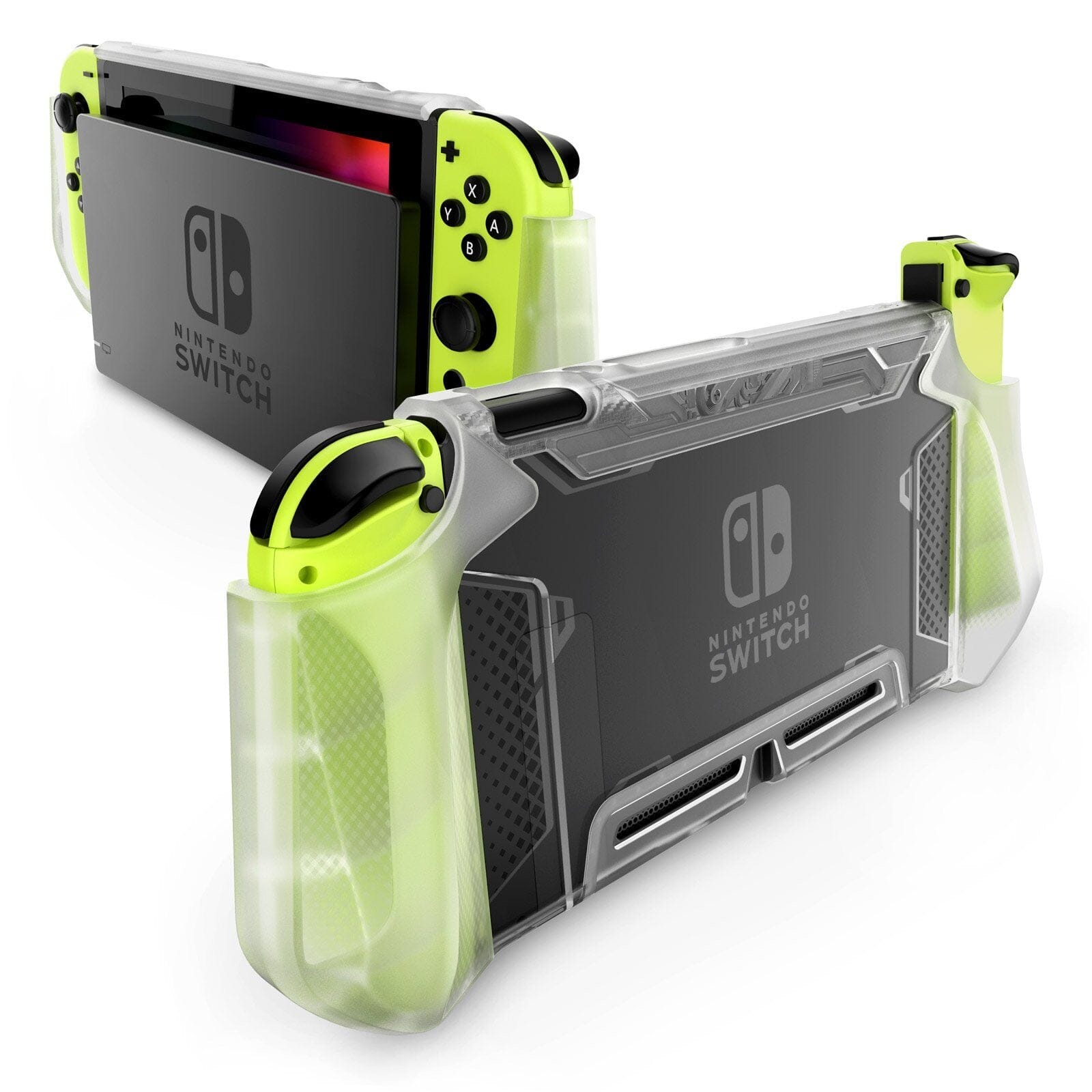 Mumba Blade Series Dockable Protective Grip Case for Nintendo Switch, Nintendo Switch Series Mumba Clear 