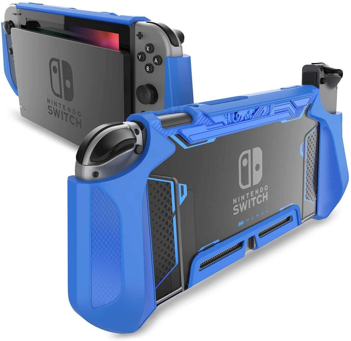 Mumba Blade Series Dockable Protective Grip Case for Nintendo Switch, Nintendo Switch Series Mumba Navy 