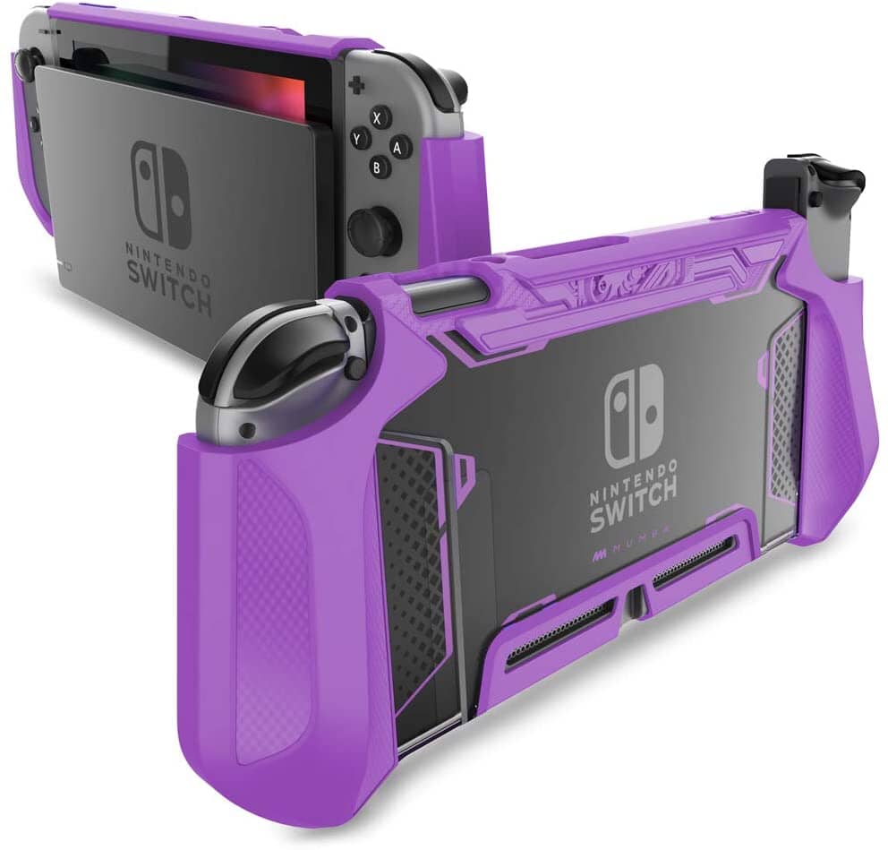 Mumba Blade Series Dockable Protective Grip Case for Nintendo Switch, Nintendo Switch Series Mumba Purple 
