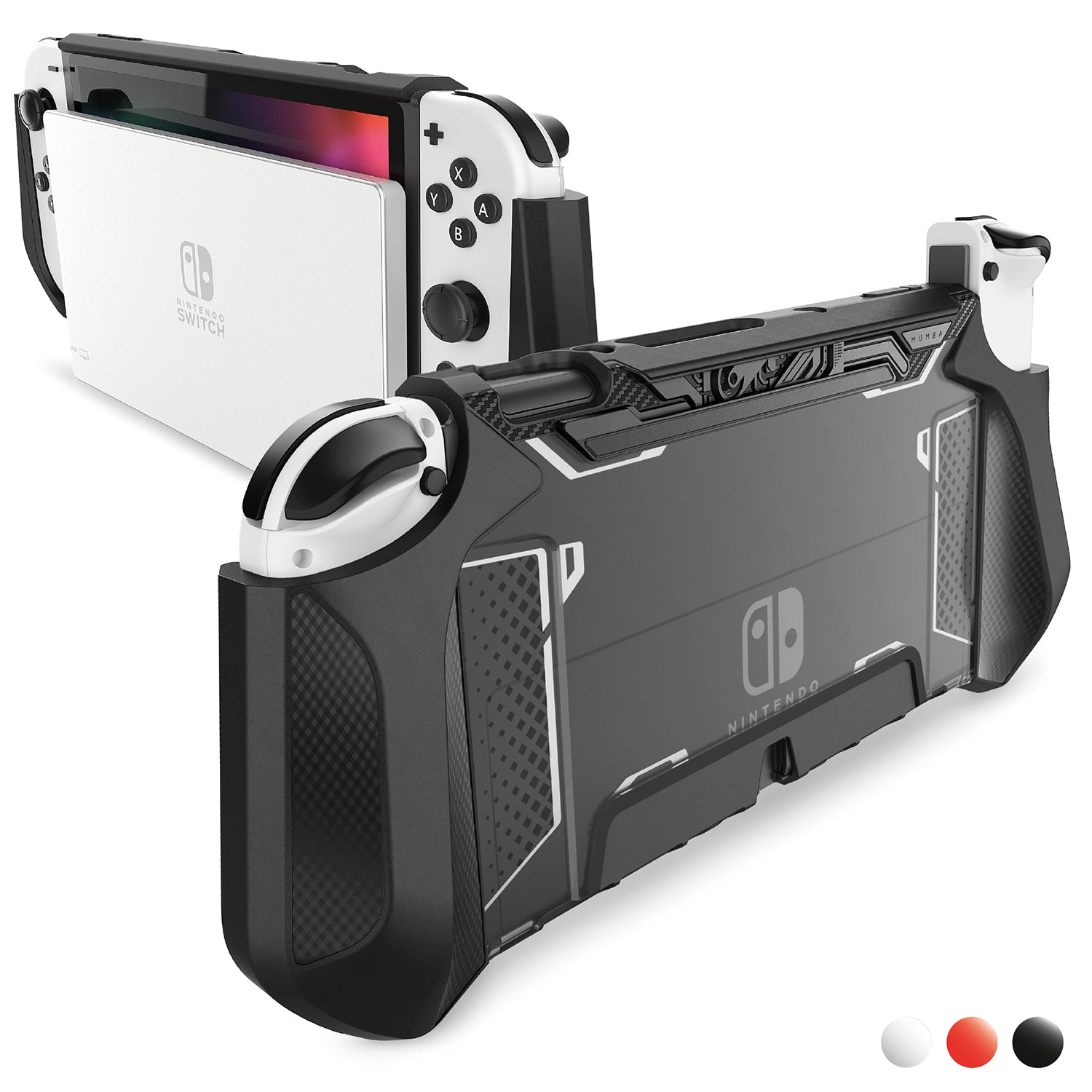 Mumba Blade Series Dockable Protective Grip Case for Nintendo Switch OLED Model (2021) Default Mumba 