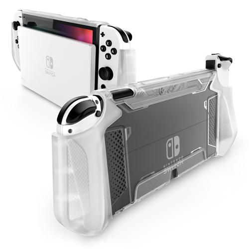 Mumba Blade Series Dockable Protective Grip Case for Nintendo Switch OLED Model (2021) Default Mumba Clear 