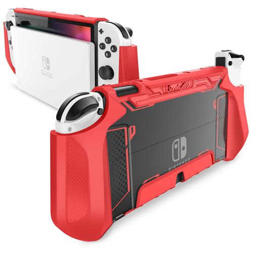 Mumba Blade Series Dockable Protective Grip Case for Nintendo Switch OLED Model (2021) Default Mumba Red 