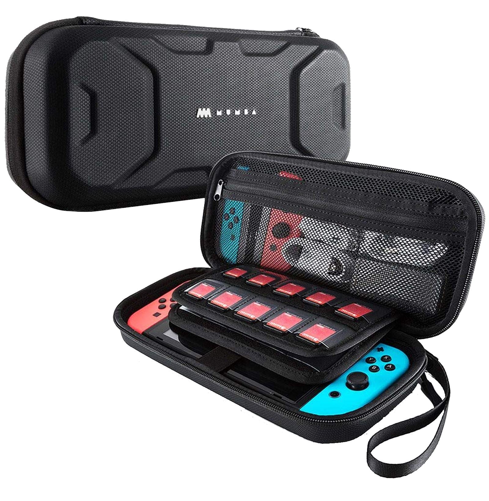 Mumba Carrying Case for Nintendo Switch Console & Accessories Case, Black Nintendo Switch Case Mumba 