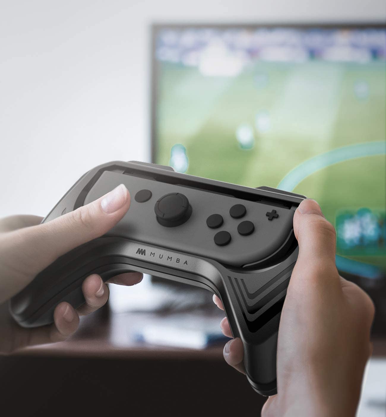 Mumba Grip Kit for Nintendo Switch Joy-Con Controllers, Black Nintendo Switch Accessory Mumba 
