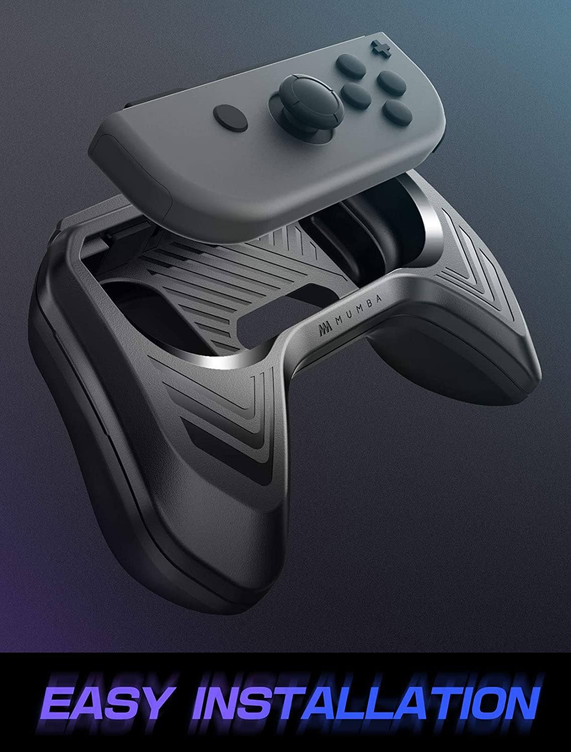 Mumba Grip Kit for Nintendo Switch Joy-Con Controllers, Black Nintendo Switch Accessory Mumba 