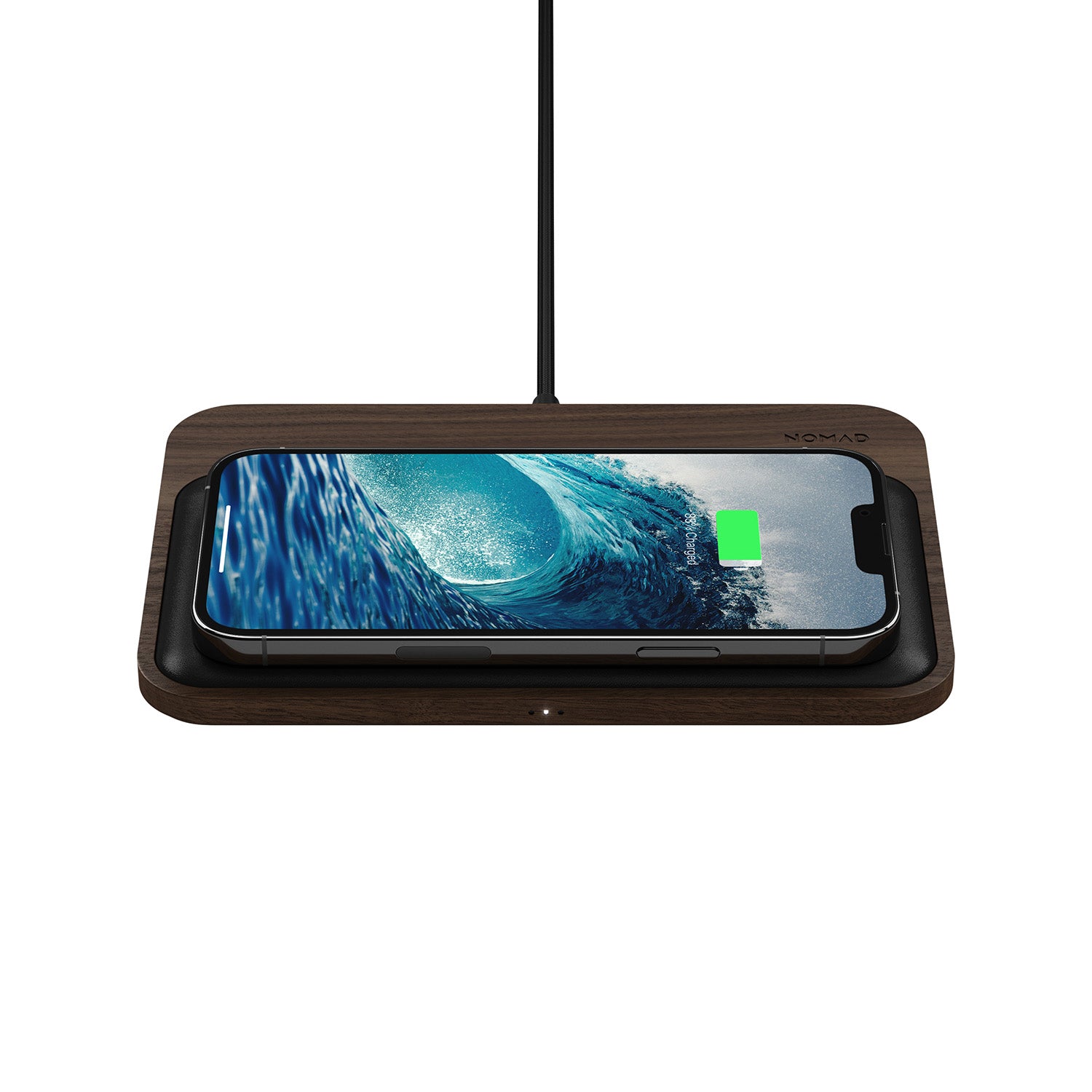 NOMAD Base Station Horween Leather Charging Pad Hub Edition with Mag Alignment Wireless Charging Pad NOMAD 