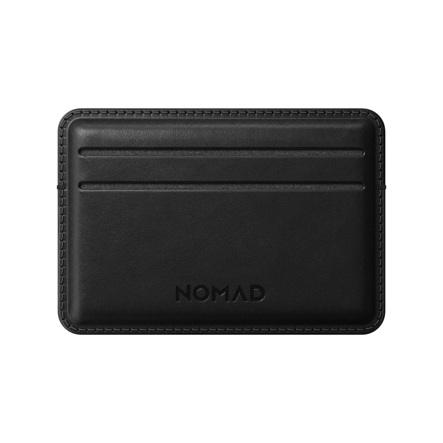 NOMAD Horween Leather Card Wallet, Rustic Brown/Black Wallet NOMAD Black 