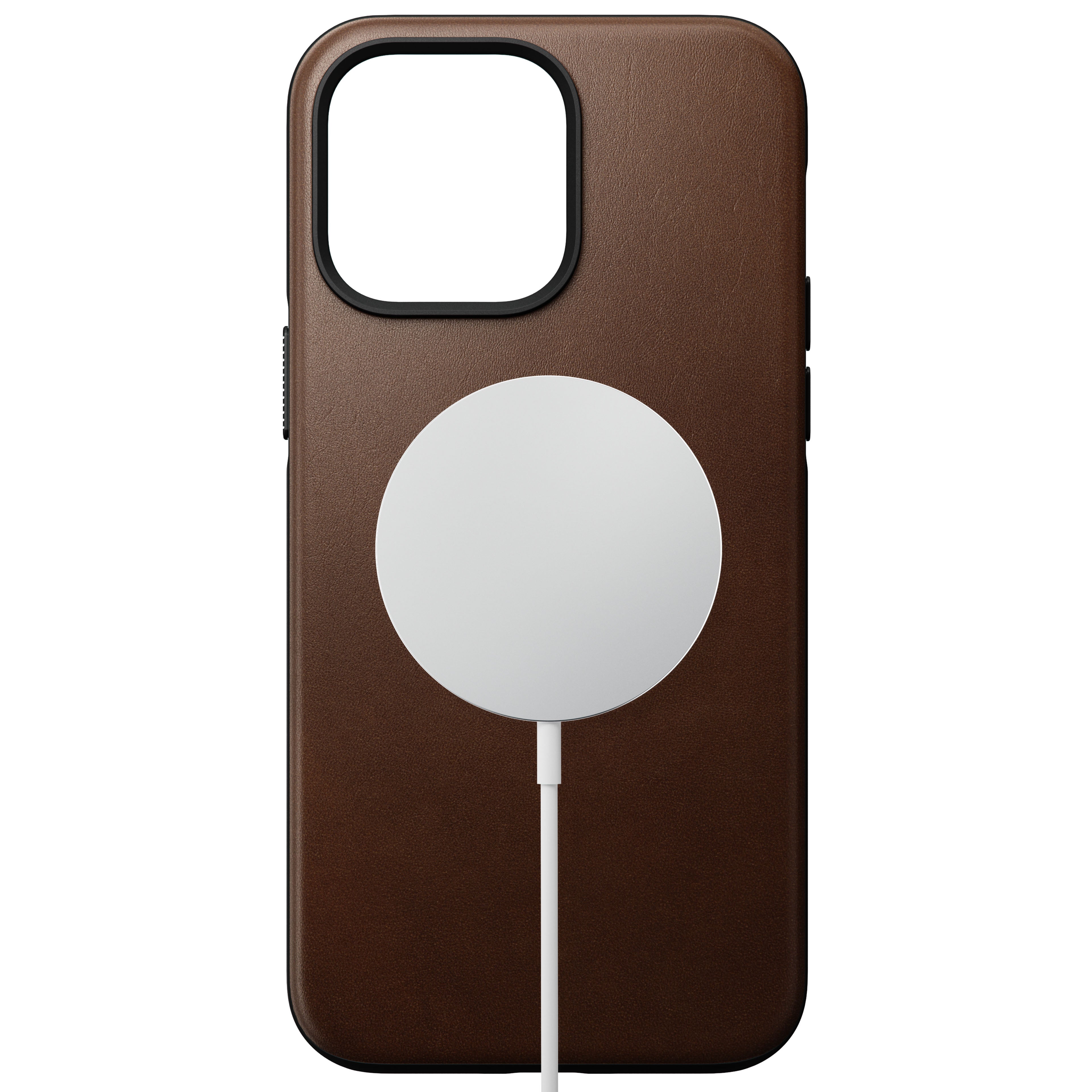 NOMAD Modern Nomad Leather Case with MagSafe Compatible for iPhone 14 Series ONE2WORLD Brown iPhone 14 6.1" 