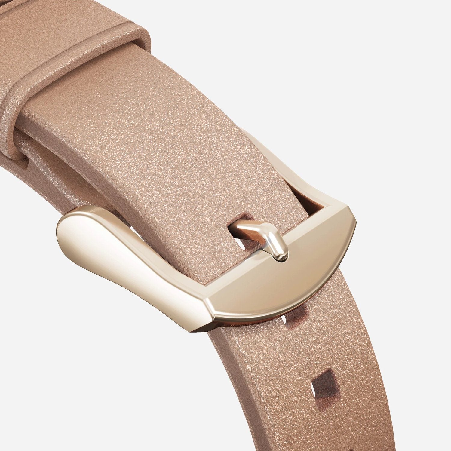 NOMAD Modern Strap Natural Horween Leather for Apple Watch 40mm/38mm, Gold Hardware Apple Watch Strap NOMAD 