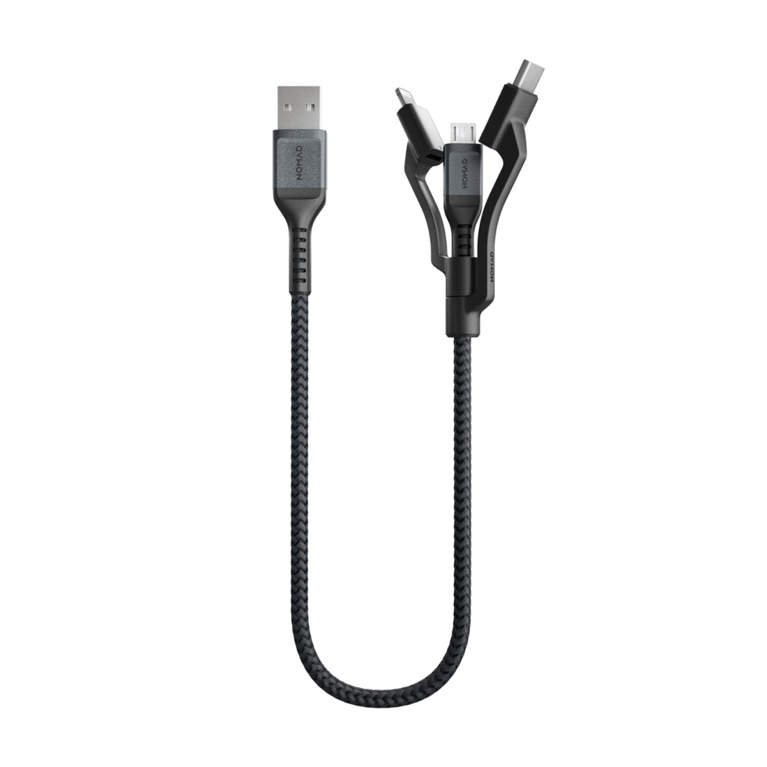 NOMAD Rugged 3-in-1 Cables 0.3M, Black Cable NOMAD 