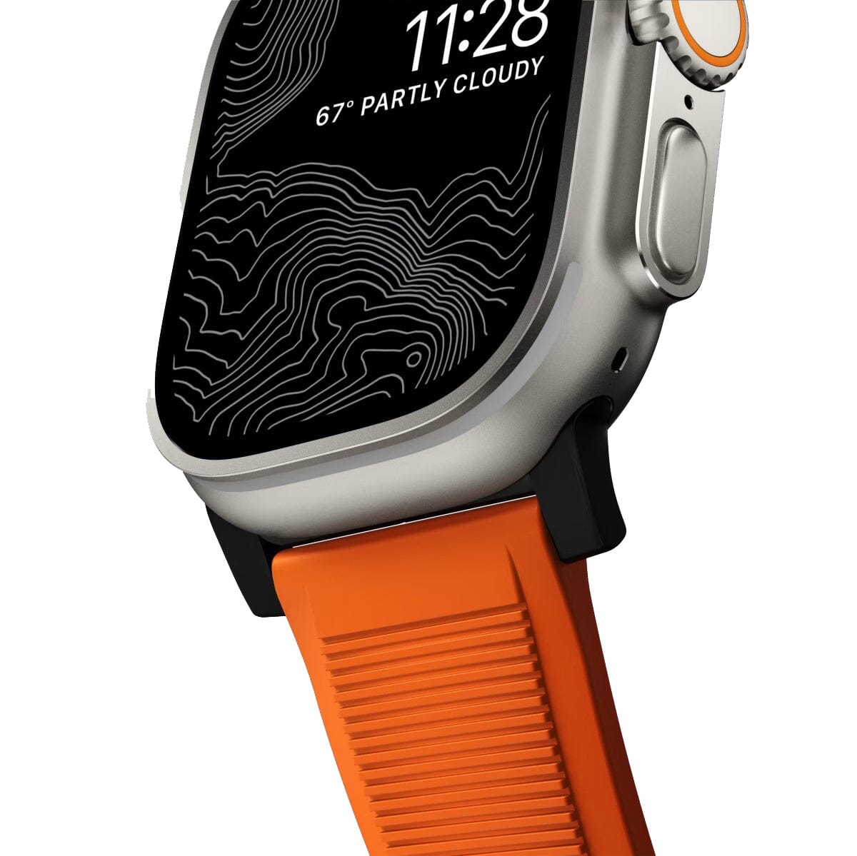 NOMAD Rugged Band Ultra Orange for Apple Watch 49mm/45mm/44mm/42mm