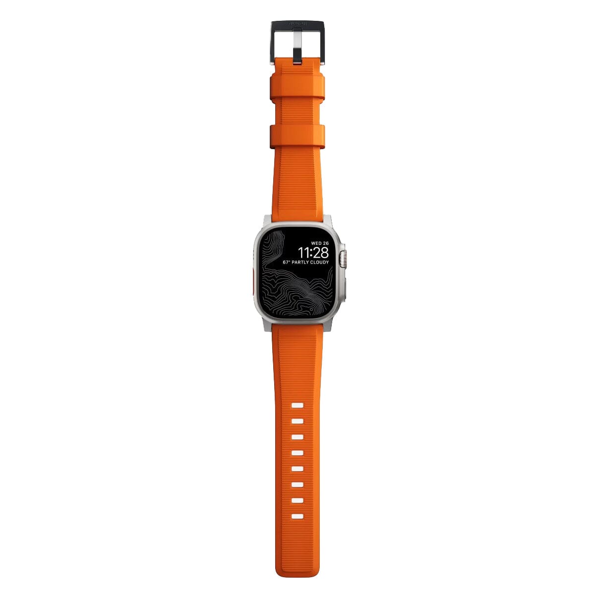 NOMAD Rugged Band Ultra Orange for Apple Watch 49mm/45mm/44mm/42mm ONE2WORLD 