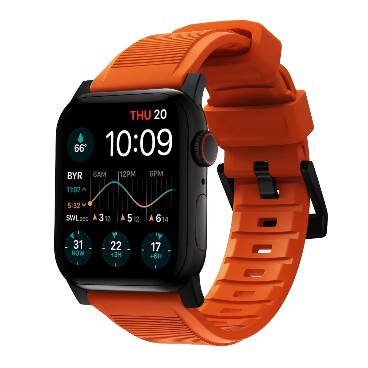 Orange apple watch online strap