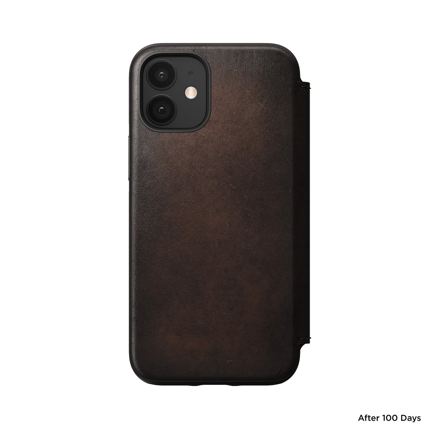 NOMAD Rugged Folio Horween Leather Case for iPhone 12 mini 5.4"(2020), Rustic Brown Default NOMAD 