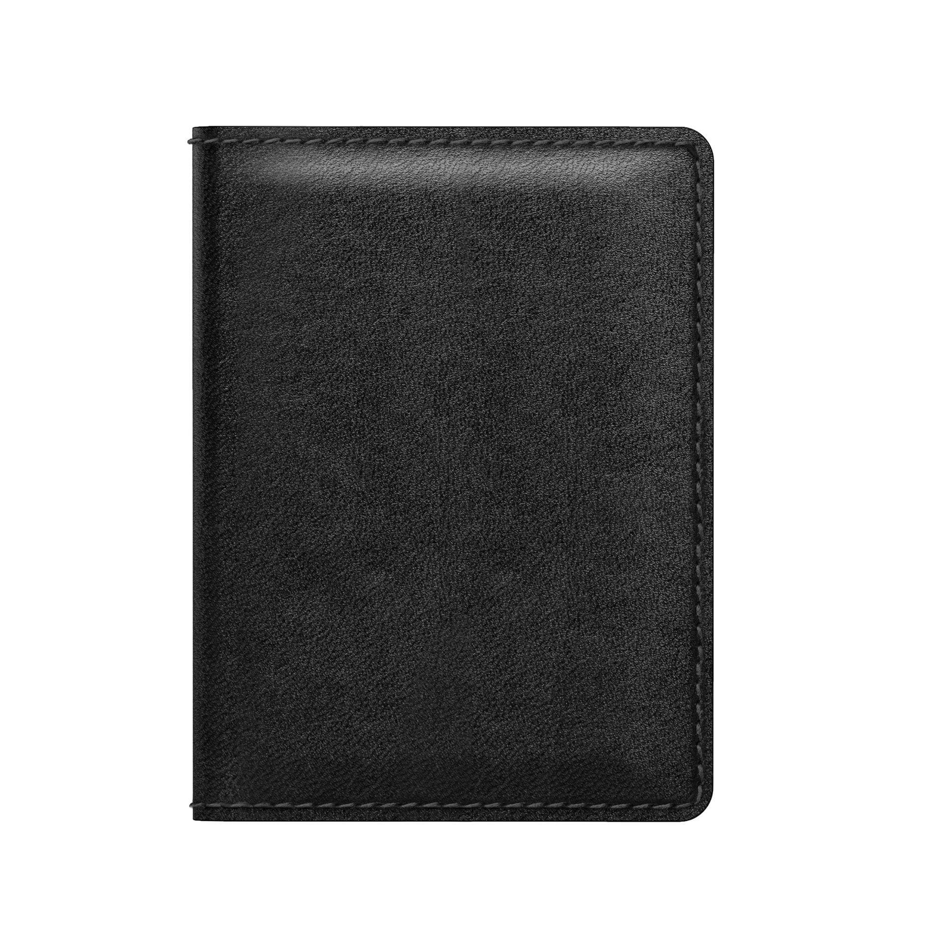 NOMAD Slim Horween Leather Wallet, Rustic Brown, Black Wallet NOMAD Black 