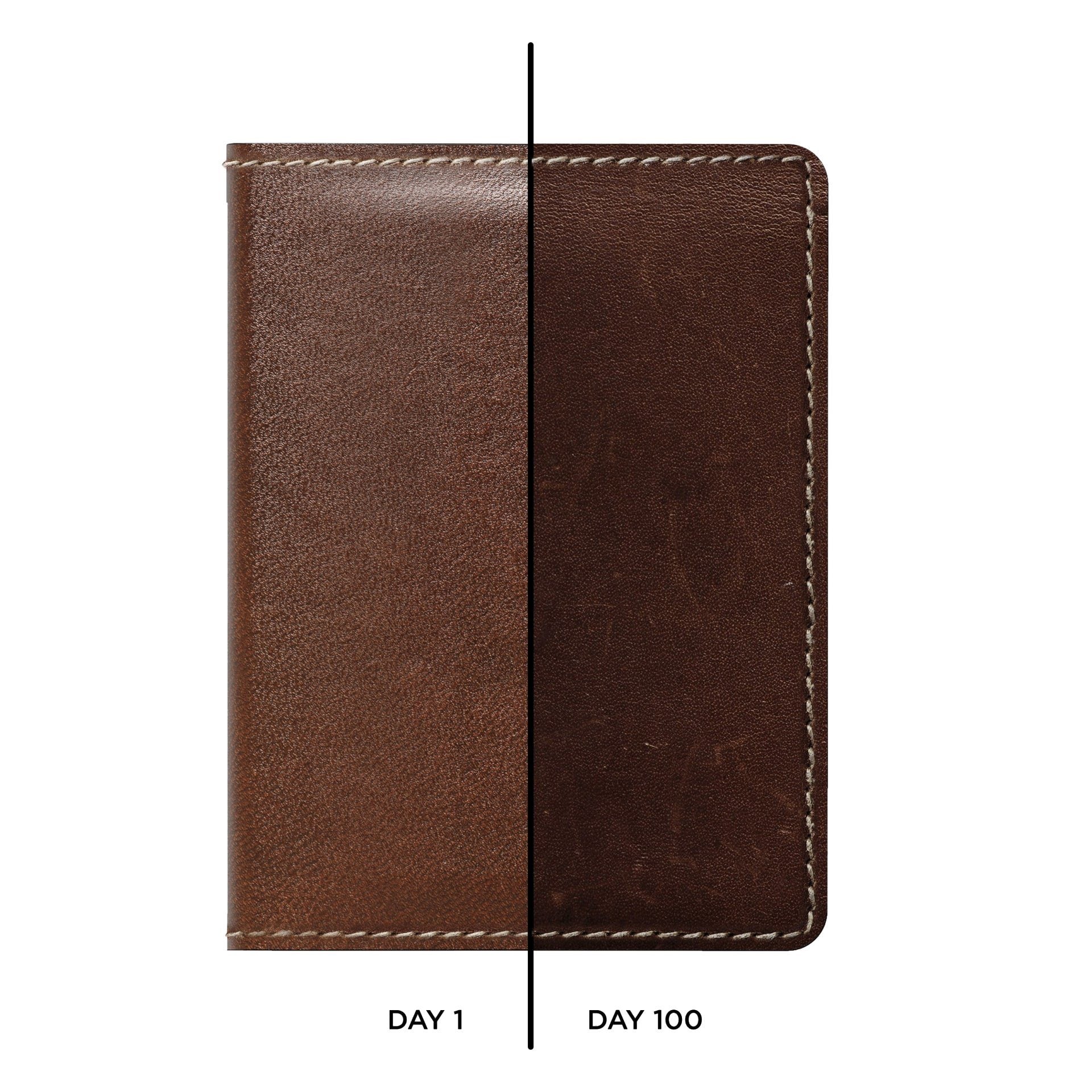 NOMAD Slim Horween Leather Wallet with Tile Tracking, Rustic Brown Wallet NOMAD 