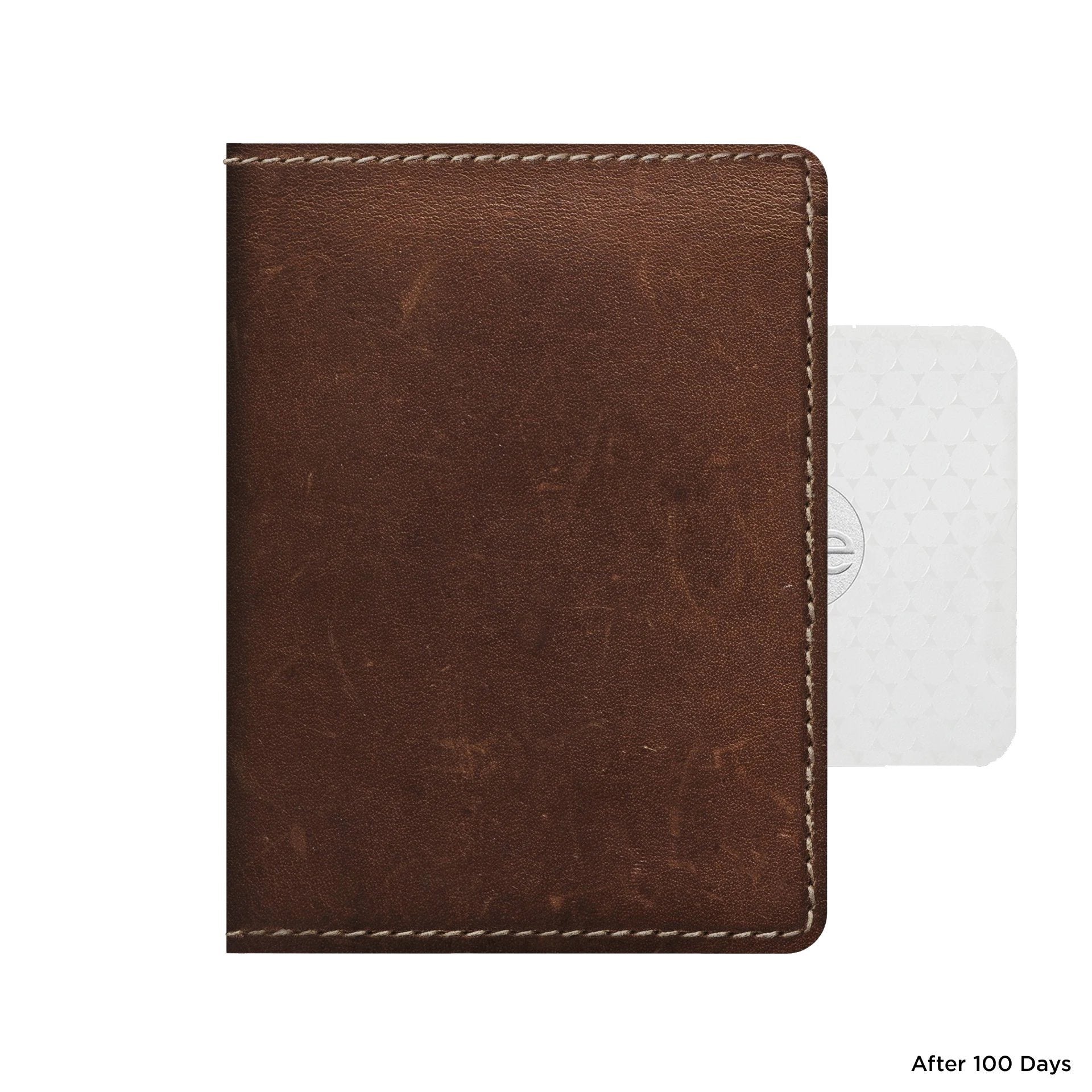 NOMAD Slim Horween Leather Wallet with Tile Tracking, Rustic Brown Wallet NOMAD 