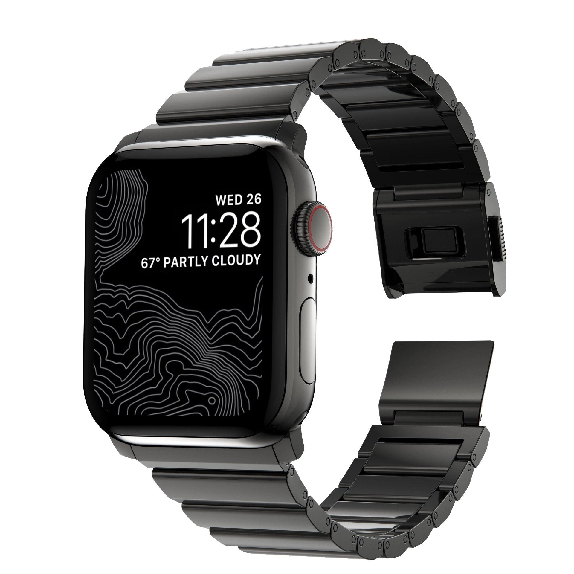 NOMAD Stainless Steel Band Metal Strap V2 for Apple Watch 49mm