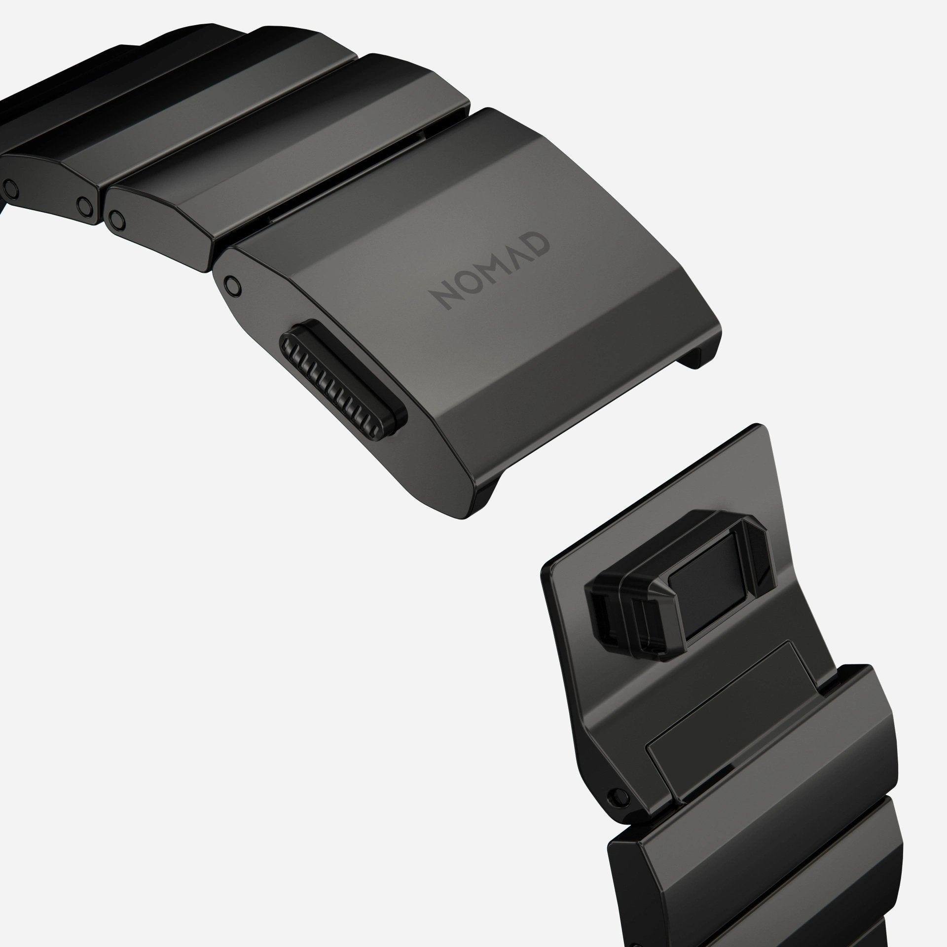 NOMAD Stainless Steel Strap V2 For Apple Watch 44mm/42mm, Graphite Hardware Default NOMAD 