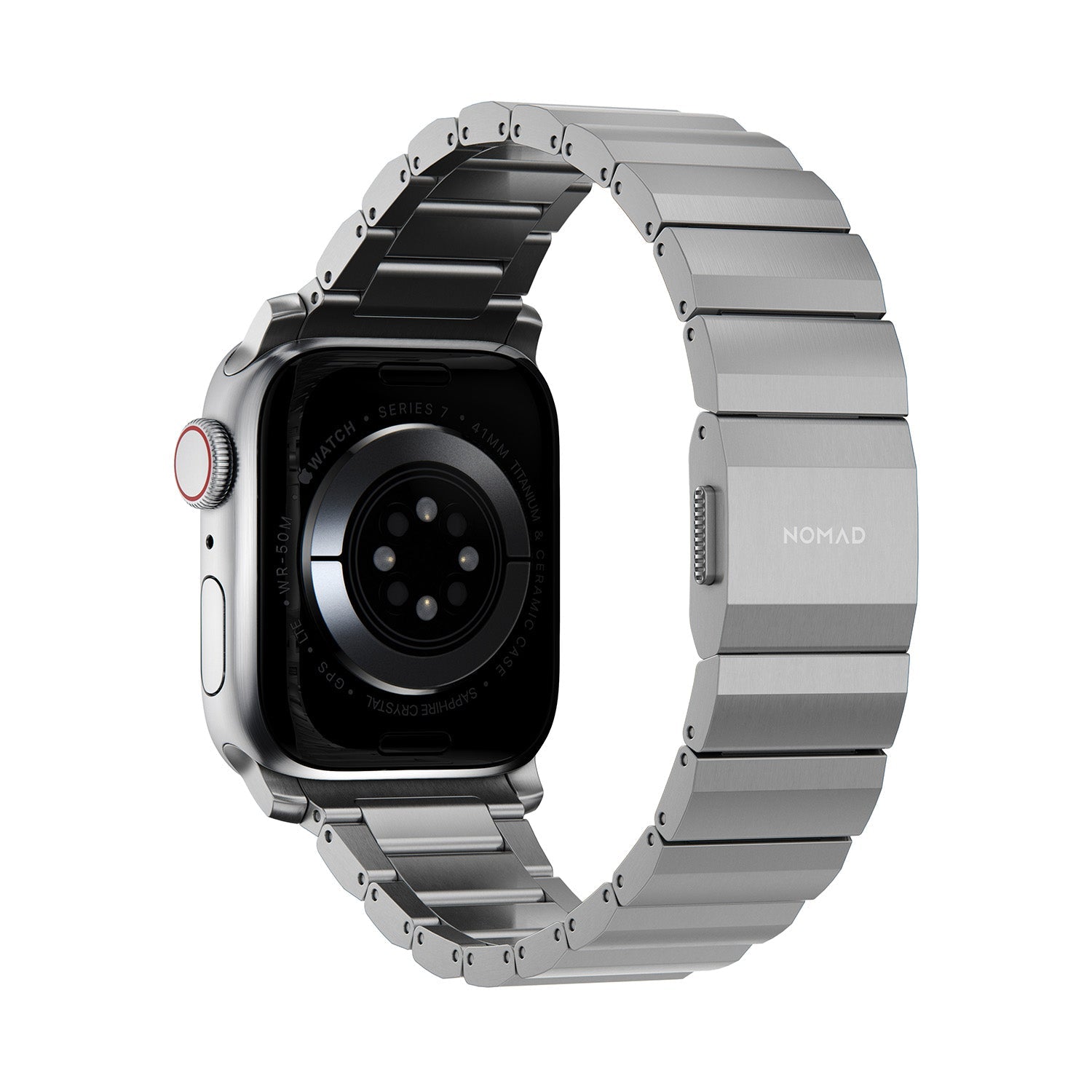 NOMAD Titanium Band Metal Strap V2 for Apple Watch 41mm 40mm 38mm