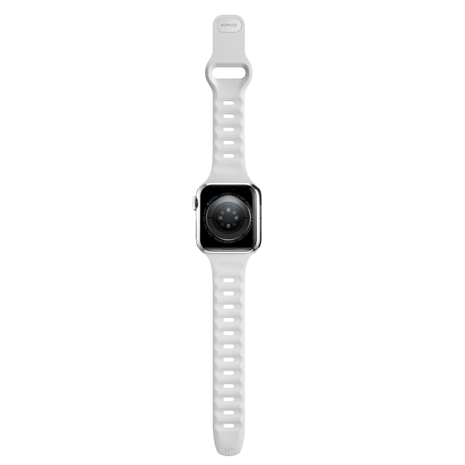 NOMAD Waterproof Sports Strap Slim(FKM) for Apple Watch 45mm/44mm/42mm, Light Beige Default NOMAD 