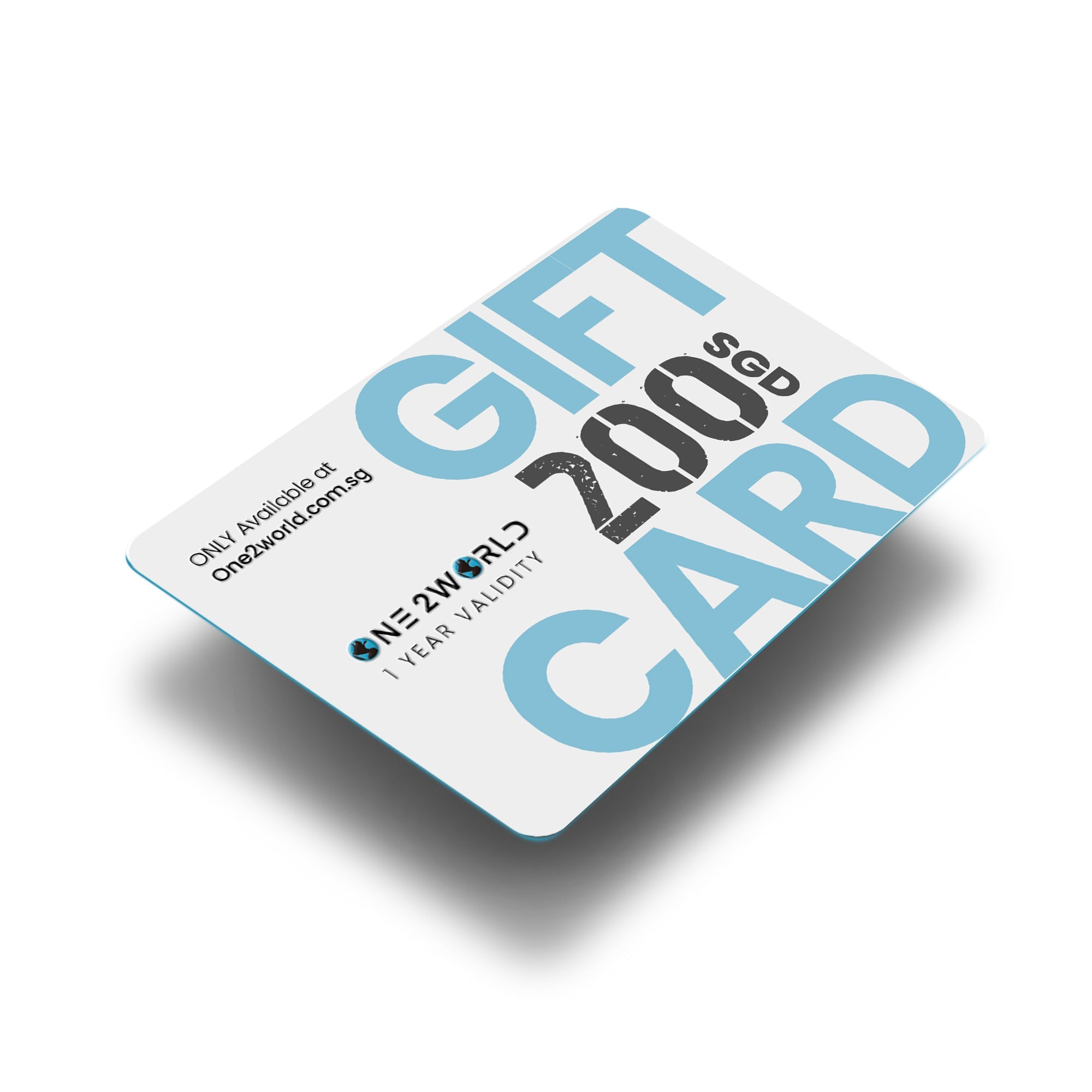 ONE2WORLD GIFT CARD E-Wallet Gift Cards ONE2WORLD $200.00 