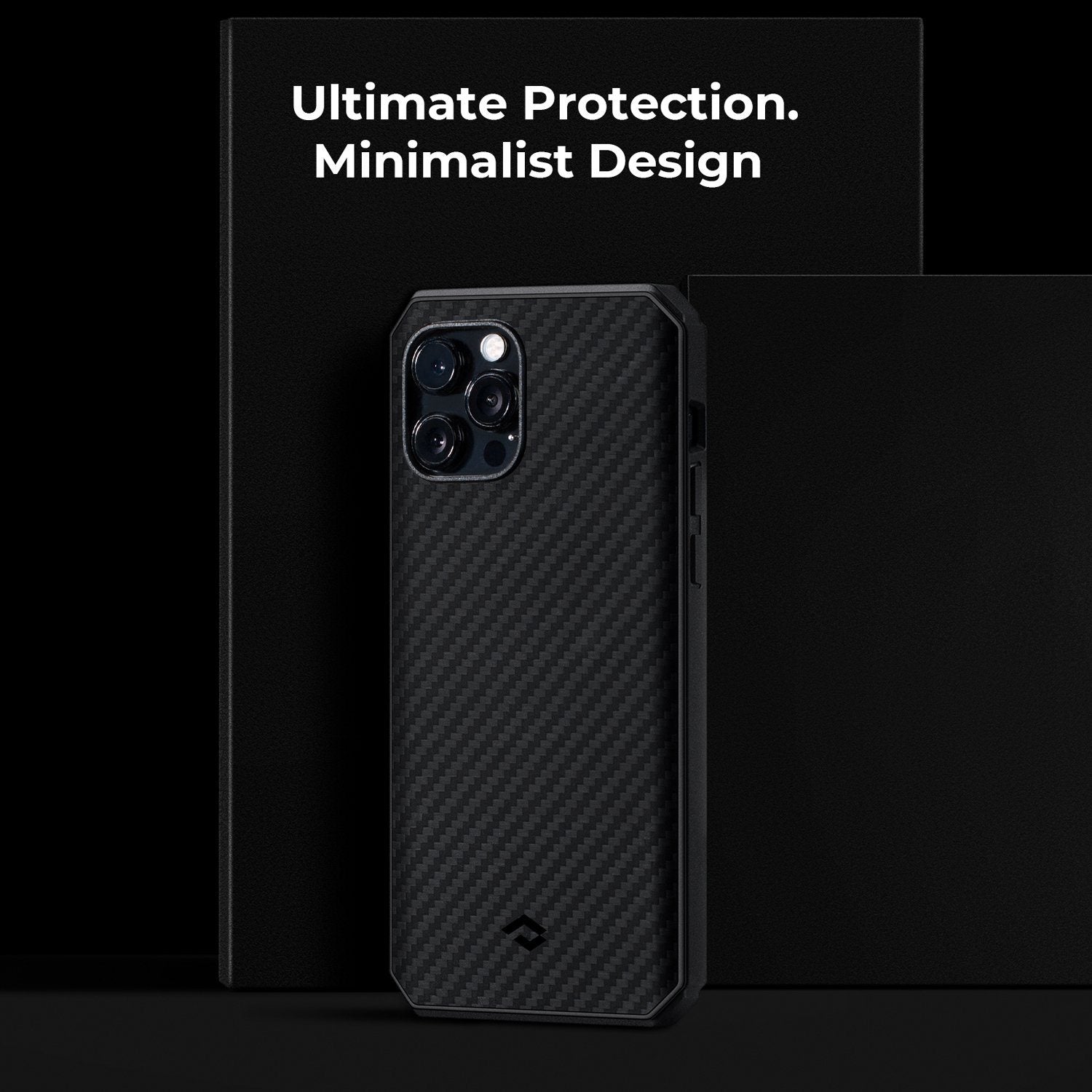 PITAKA Aramid Fiber MagEZ Case Pro 2 for iPhone 12 Pro Max 6.7"(Magsafe Compitable), Black/Grey Twill Default PITAKA 