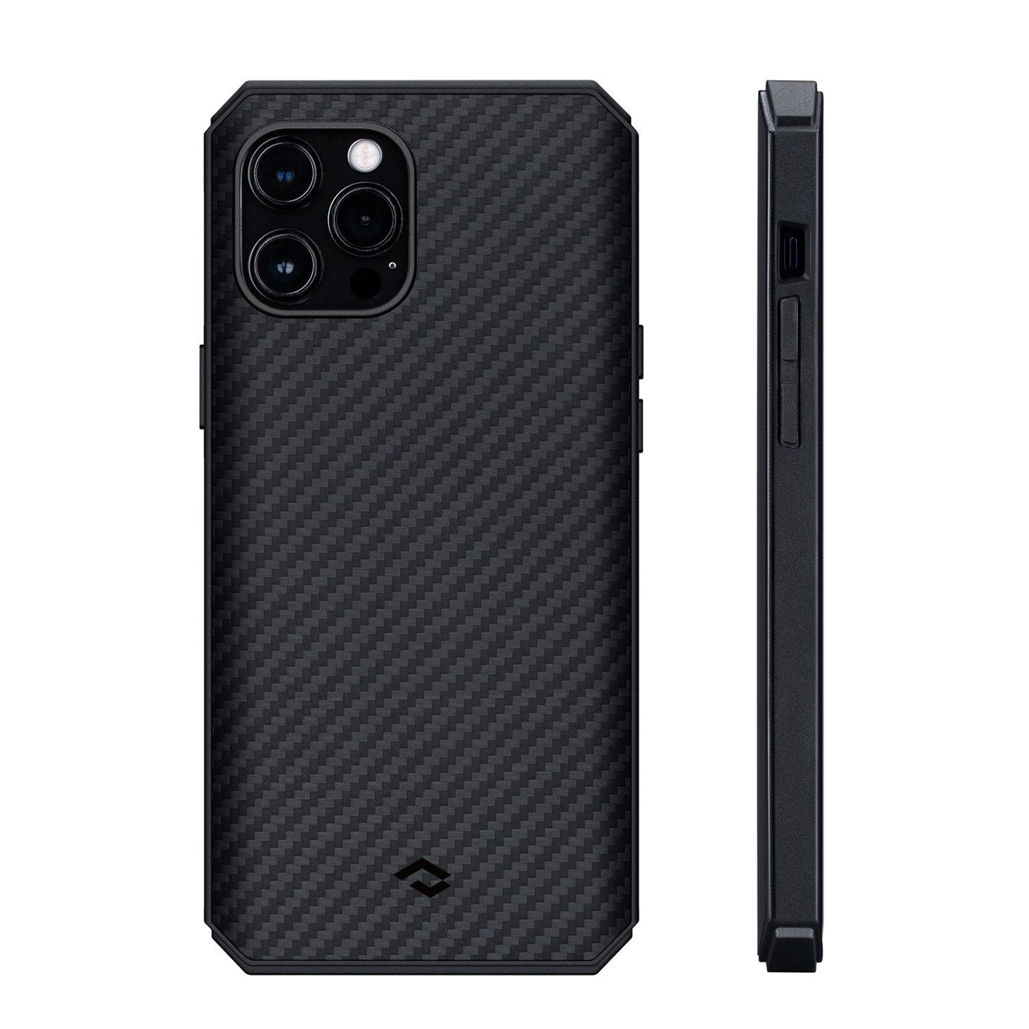 PITAKA Aramid Fiber MagEZ Case Pro 2 for iPhone 12 Pro Max 6.7"(Magsafe Compitable), Black/Grey Twill Default PITAKA Default 