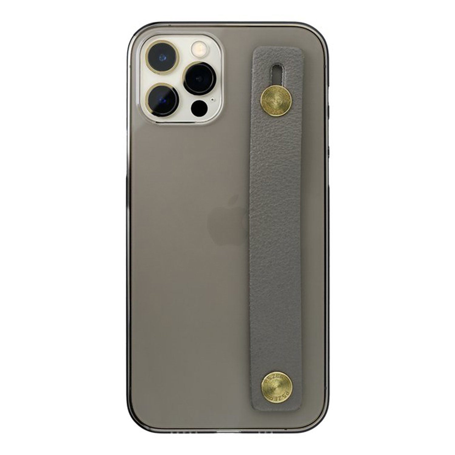 Power Support AirJacket Leather Band case for iPhone 12 Pro Max 6.7'', Gray Default Power Support Default 