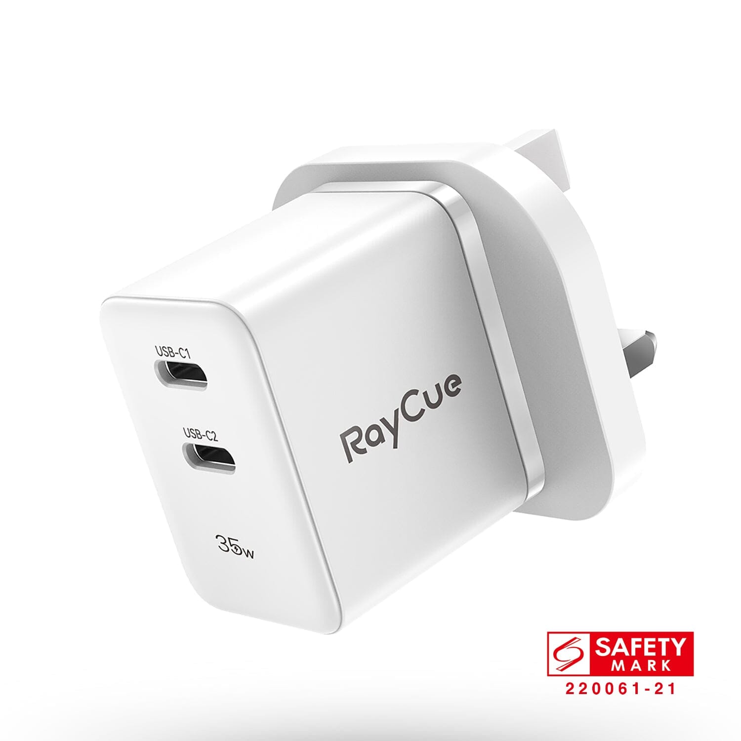RayCue GaN PD35W 2-Port Wall Charger UK with Safety Mark Wall Charger RayCue 