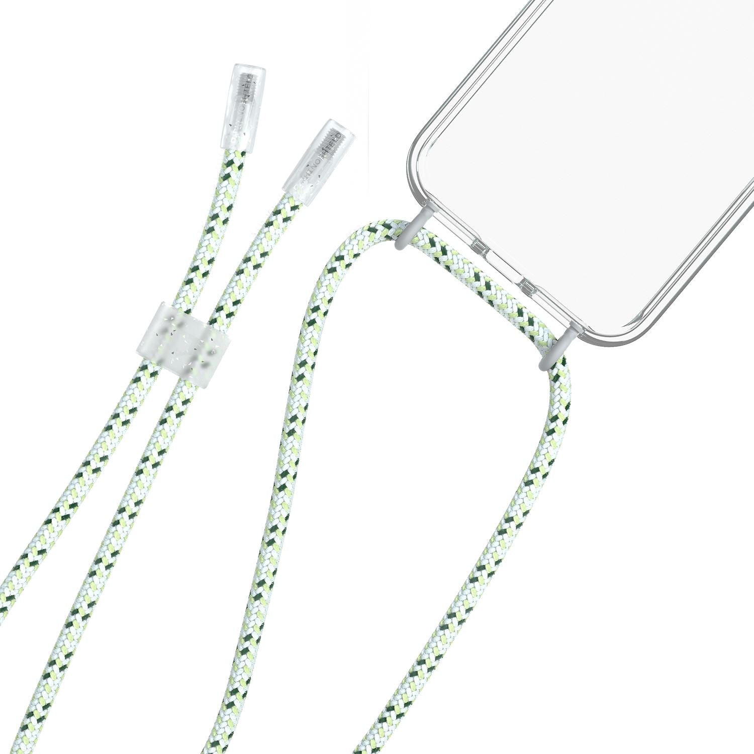 RhinoShield Lanyard for Clear Case with 3 colors of hook and 1 lanyard aglet Default RhinoShield Pistachio Green 