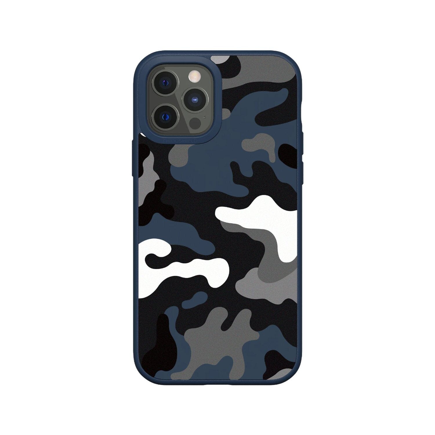 RhinoShield SolidSuit Design Case for iPhone 12 Series (2020) Default RhinoShield iPhone 12 Pro Max 6.7" Navy Blue/Telo Mimetico B&W Camo 
