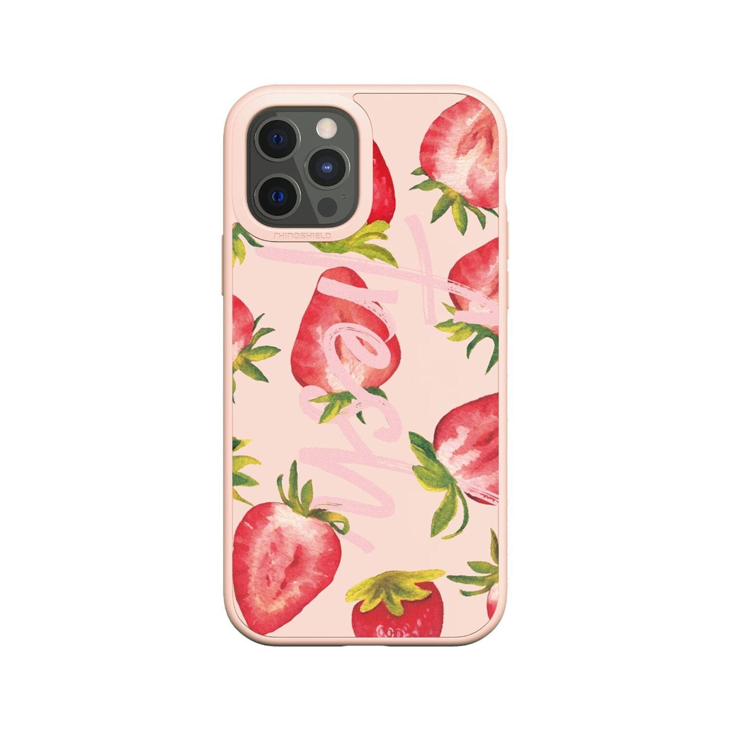 RhinoShield SolidSuit Design Case for iPhone 12 Series (2020) Default RhinoShield iPhone 12 Pro Max 6.7" Pink/Sweet Strawberries 