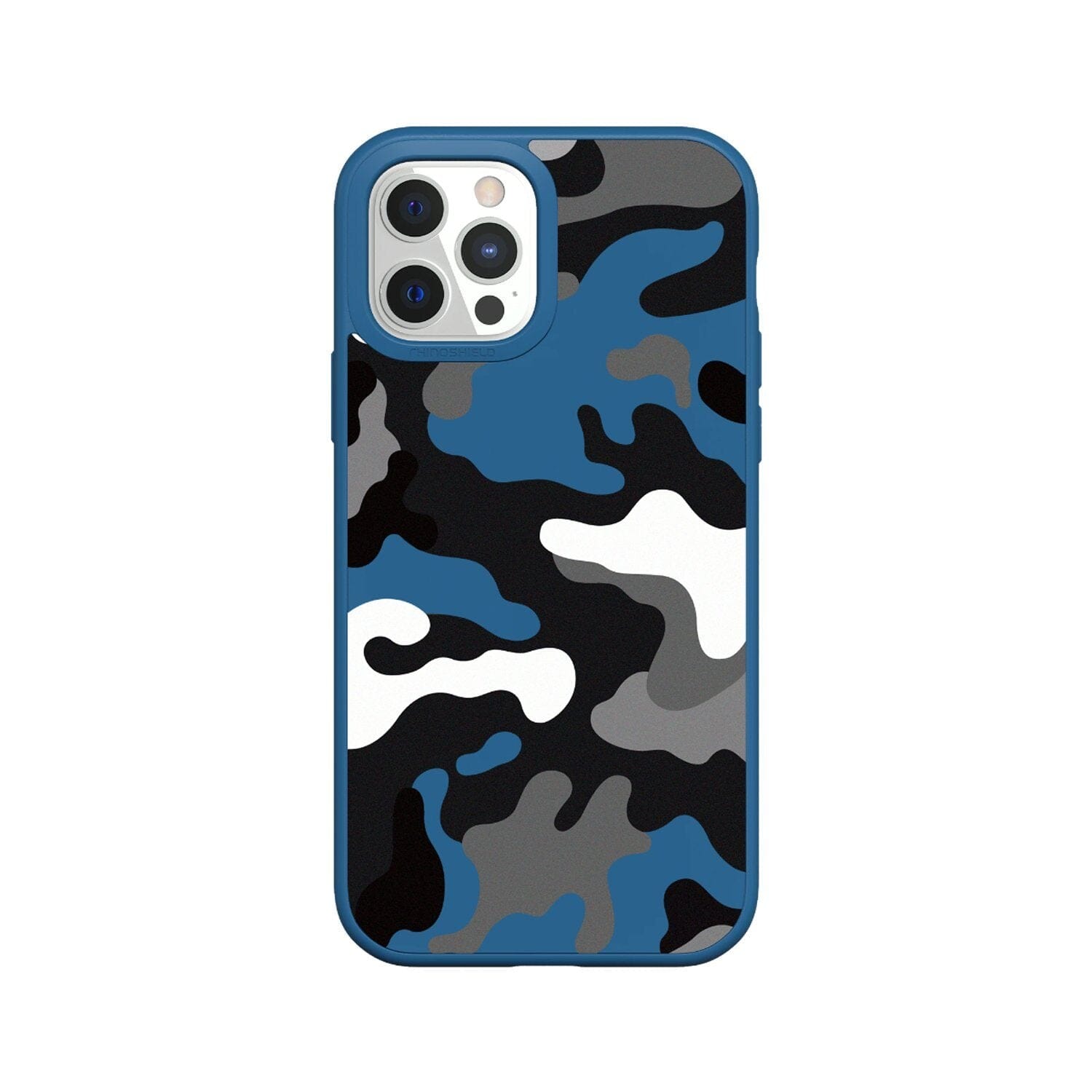 RhinoShield SolidSuit Design Case for iPhone 12 Series (2020) Default RhinoShield iPhone 12 Pro Max 6.7" Royal Blue/Telo Mimetico B&W Camo 