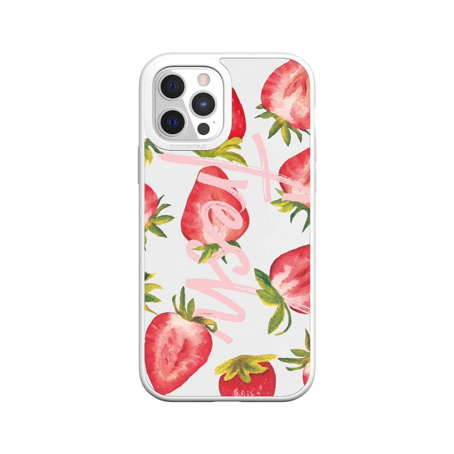 RhinoShield SolidSuit Design Case for iPhone 12 Series (2020) Default RhinoShield iPhone 12 Pro Max 6.7" White/Sweet Strawberries 