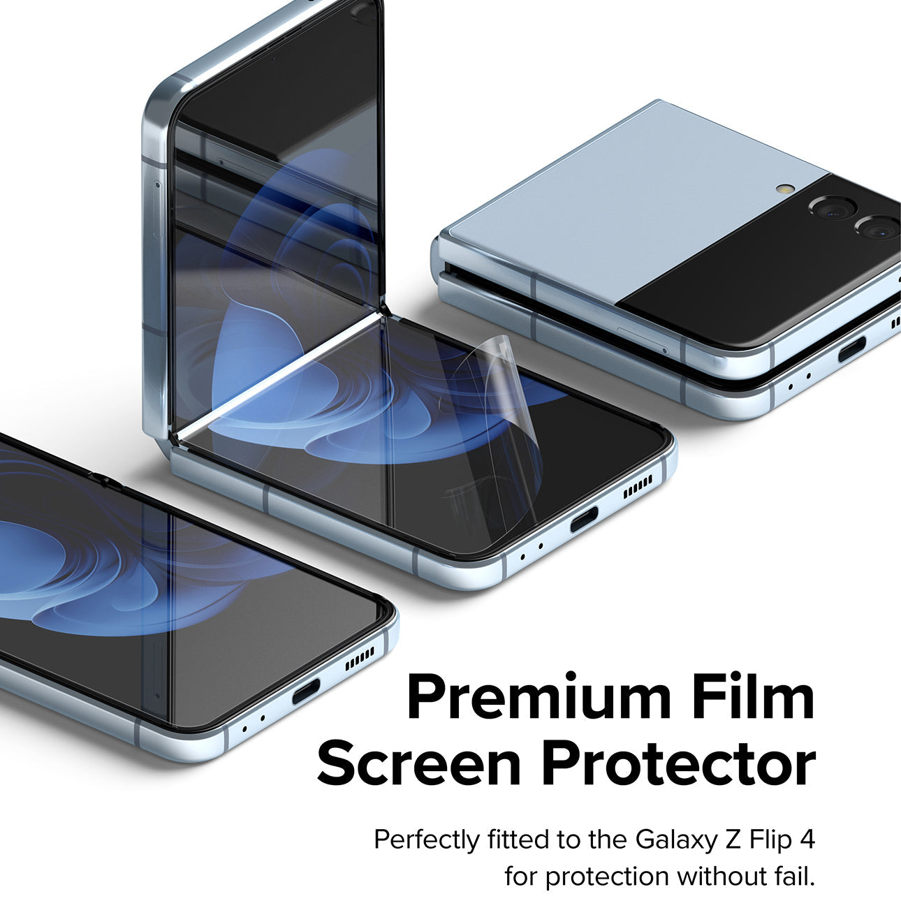 Ringke ﻿2pcs Dual Easy Screen Protector for Samsung Galaxy Z Flip 4 Screen Protectors Ringke 