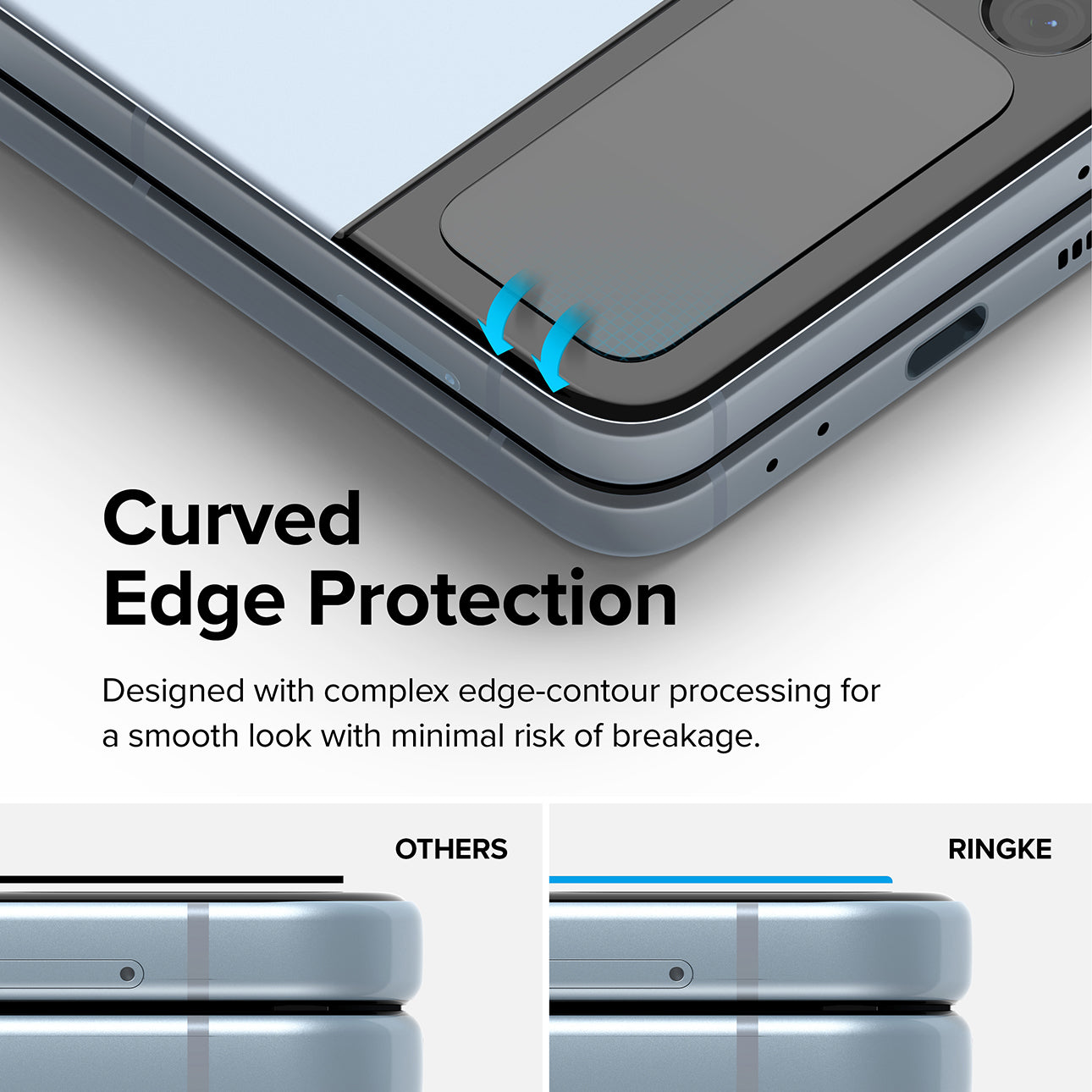 Ringke ﻿3pcs Display Tempered Glass for Samsung Galaxy Z Flip 4 Screen Protectors Ringke 