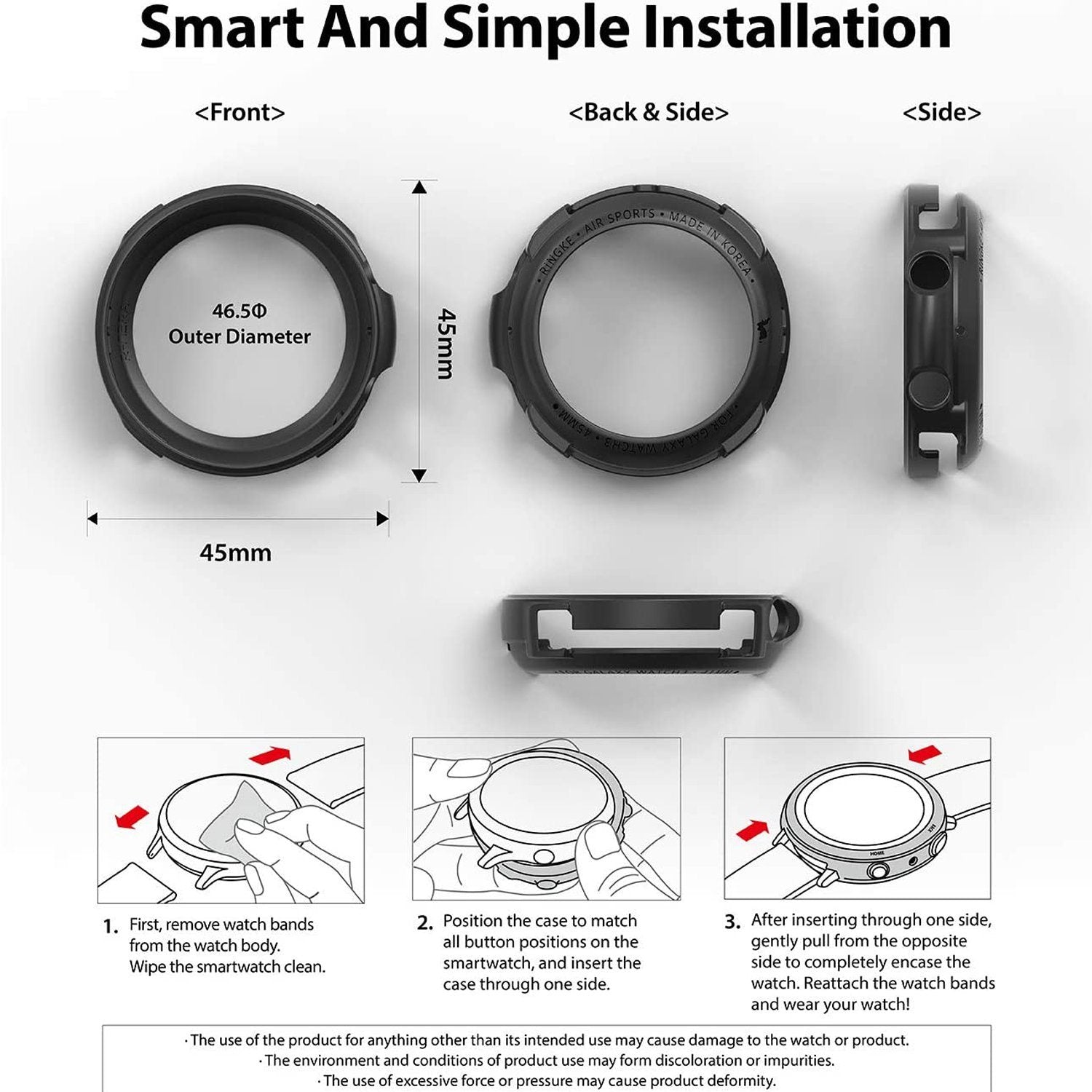 Ringke Air Sports for Galaxy Watch 3 45mm, Black Default Ringke 