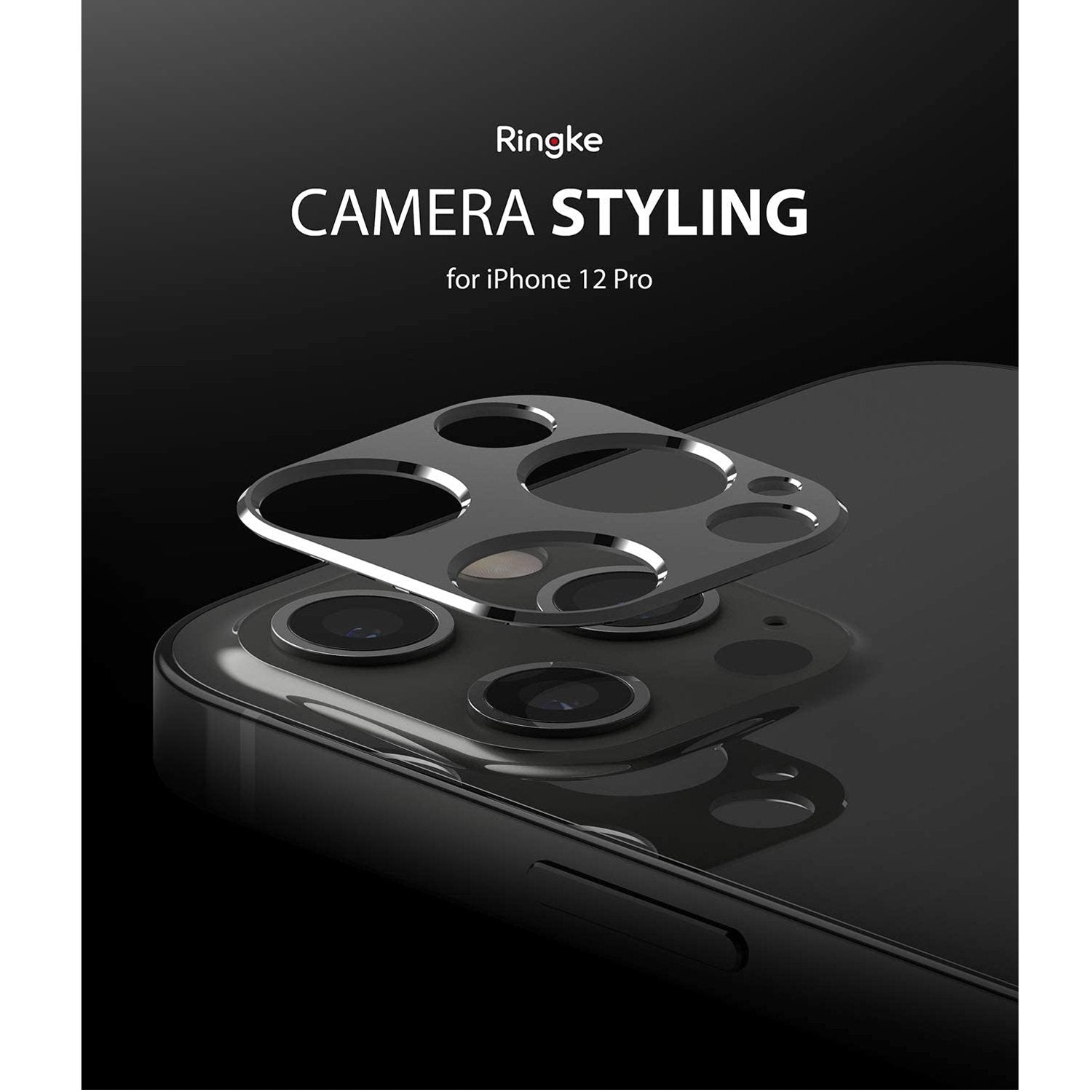 Ringke Camera Styling for iPhone 12 Pro 6.1", Gray Default Ringke 